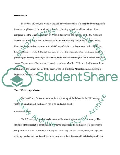 What Caused the Bubble and Bust in the US Mortgage Market