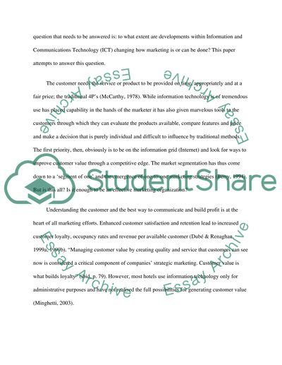 Marketing - in the New Age of Information Technology