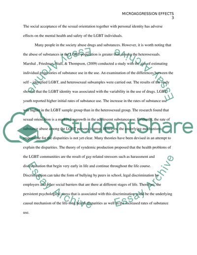 Microaggression Effects