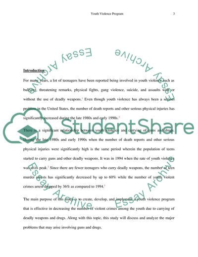 Youth Violence Program