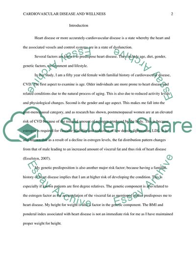 Cardiovascular Disease and Wellness