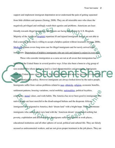 Illegal Immigrant Deportation Practiced in the United States