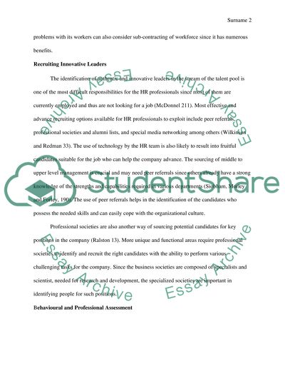 Ways and Means Aer Lingus Can Apply to Recruit the Right Calibre of Cabin Crew Staff