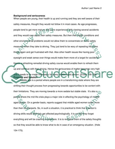 Driving Safety among Middle-Aged Drivers