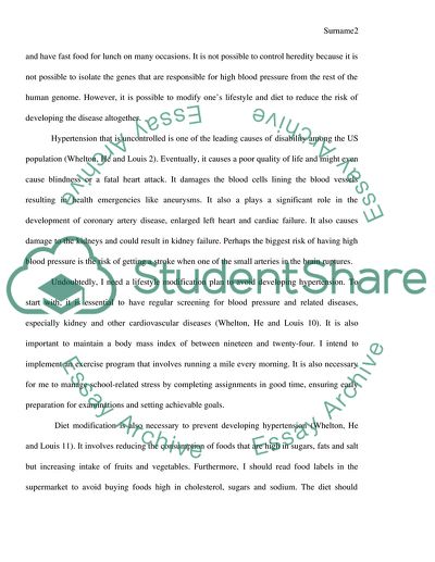 Risk of disease due to heredity and lifestyle project