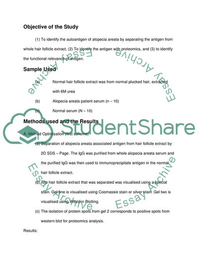 Alopecia Areata: Summary of Presentation