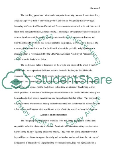 Reducing Obesity in Children