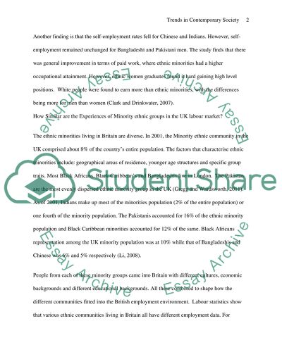 Ethnic Minorities in the Labour Market: Dynamics and Diversity