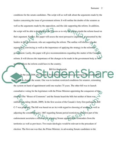 Canadian Senate Reform