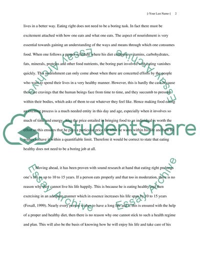 A healty way of life