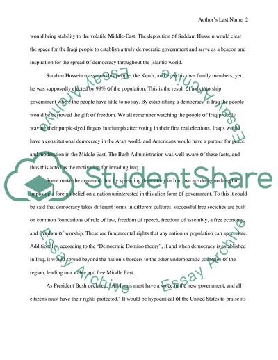 Iraq and the Security Challenges Facing the US