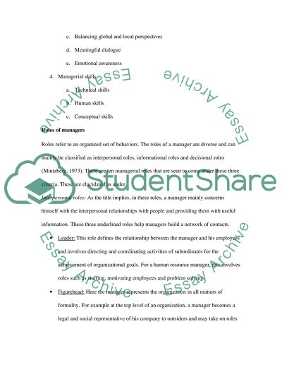 The Relationship between the Manager and His Employees