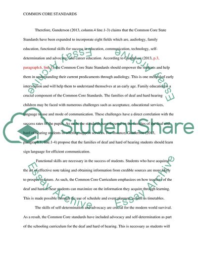 How Does Common Core Work for Children who are Deaf and Hard of Hearing