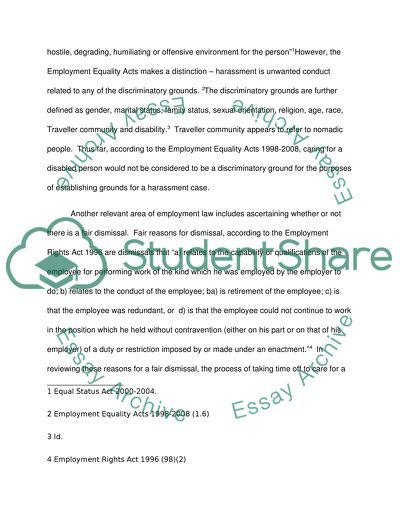 Relevant Portions of Employment Law
