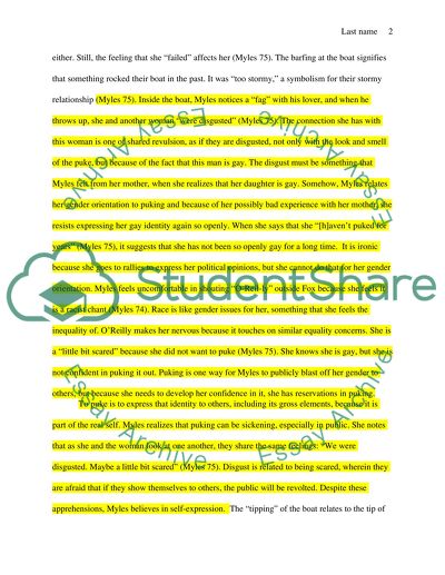 Barfing as Identity Development and Expression in Myles Everyday Barf