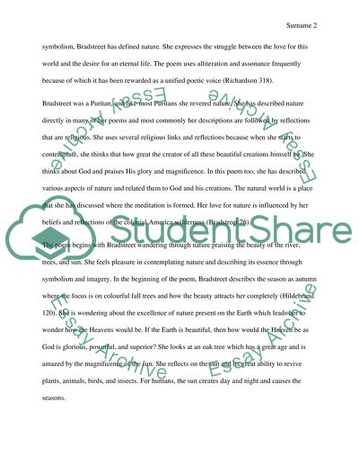 Contemplations by Anne Bradstreet