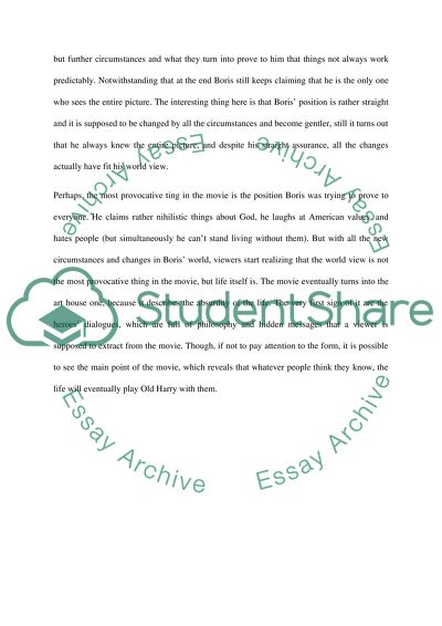 Conclusion of the film Whatever Works