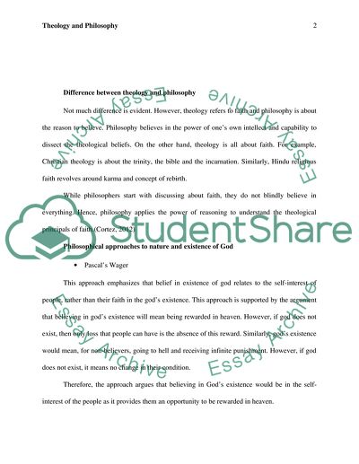 Theology and Philosophy