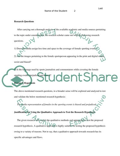 Media Representation of Females in Sporting Events