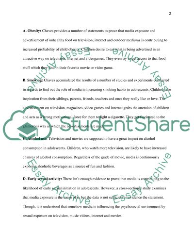 Media and children behaviour