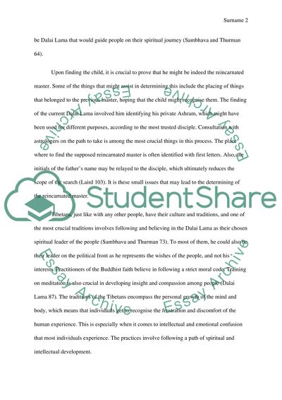 Dalai Lama: Tibet Tradition and Culture