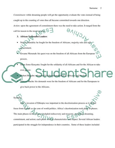Africas Road to Independence