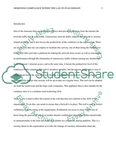 Designing Compliance within the LAN-to-WAN Domain