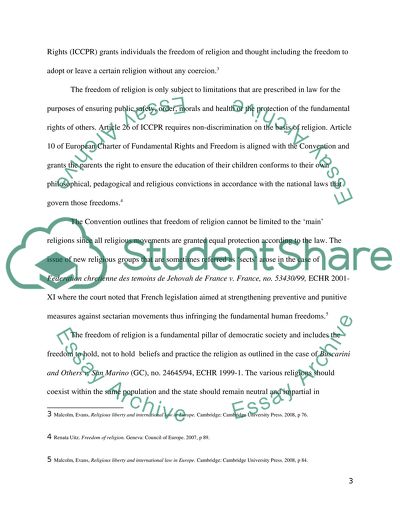 Religious Freedom in Europe