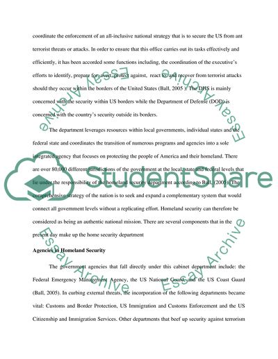 Homeland Security in the USA