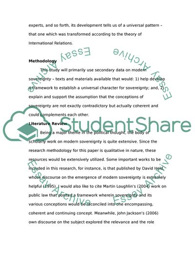 Nature of State Sovereignty