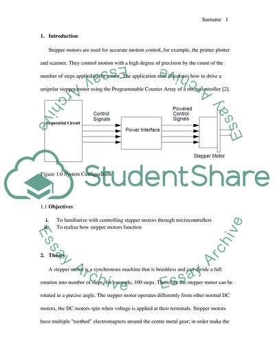 Driving Unipolar Stepper Motors