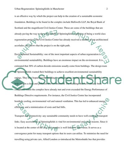 Urban Regeneration: Sprinningfields in Manchester