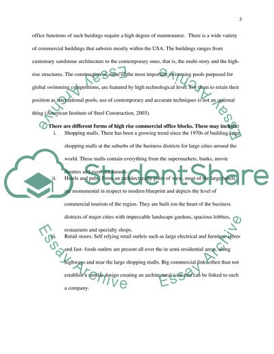 Commercial office blocks