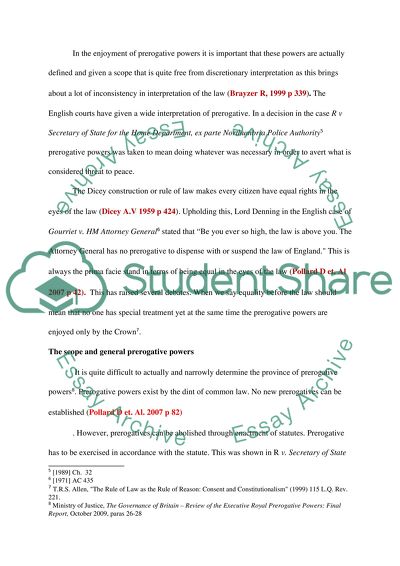 Implication of Diceys Definition on the Rule of Law