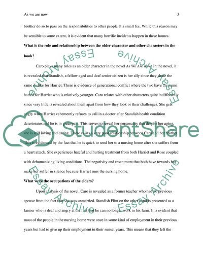 As We Are Now, May Sarton