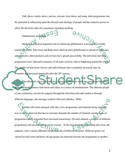 The Influence of TV and Radio on Worldwide Food