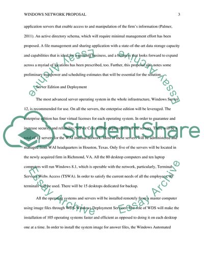 Windows Network Proposal