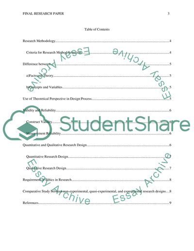 Criteria for Research Method Selection