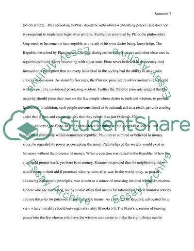 Platos Republic and Modern Day Totalitarian Politics