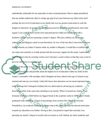 Personal Statement
