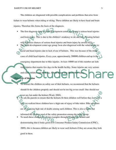 Teaching Plan on Helmets 3 to 5