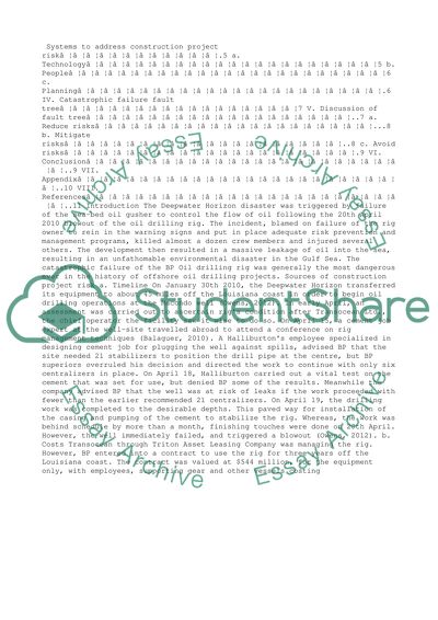 The Deepwater Horizon Oil Spill