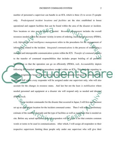 Incident Command System