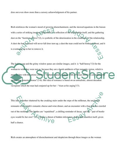 Poetry analysis College Essay