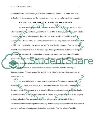 Amazon Technology Used for Online Shopping Purposes