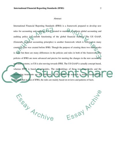 International Financial Reporting Standards (IFRS)