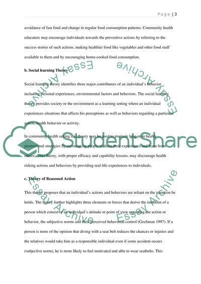 Theories and Models of Health Education