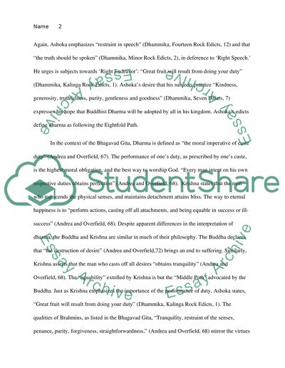 Buddhist and Hindu Perspective as to Dharma