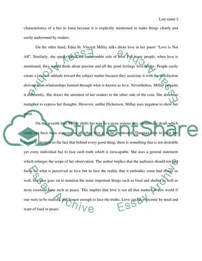 Discussion of 2 poems