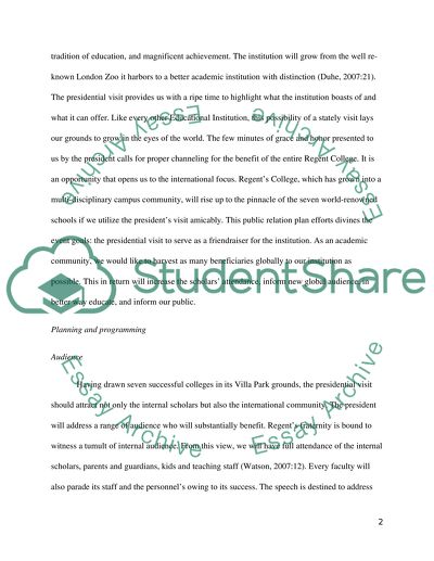 Public Relations Plan